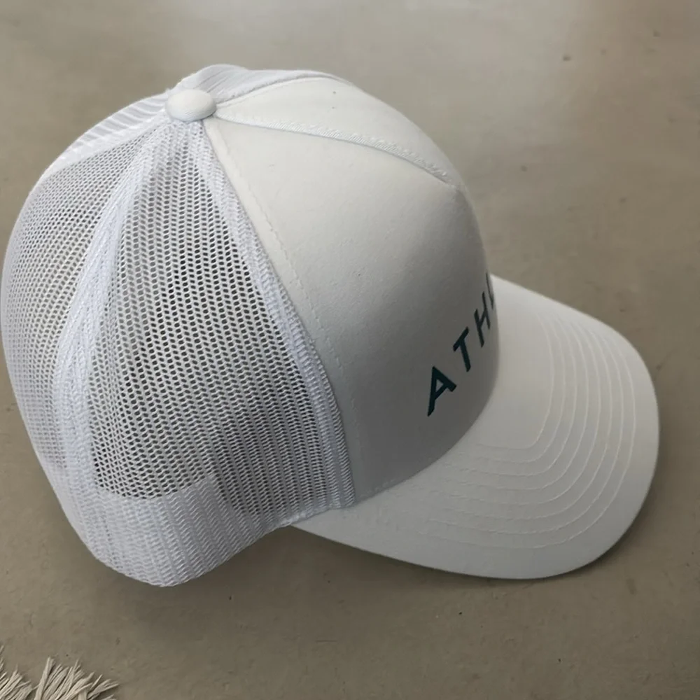 New ATHLETA Trucker Hat Cap, white